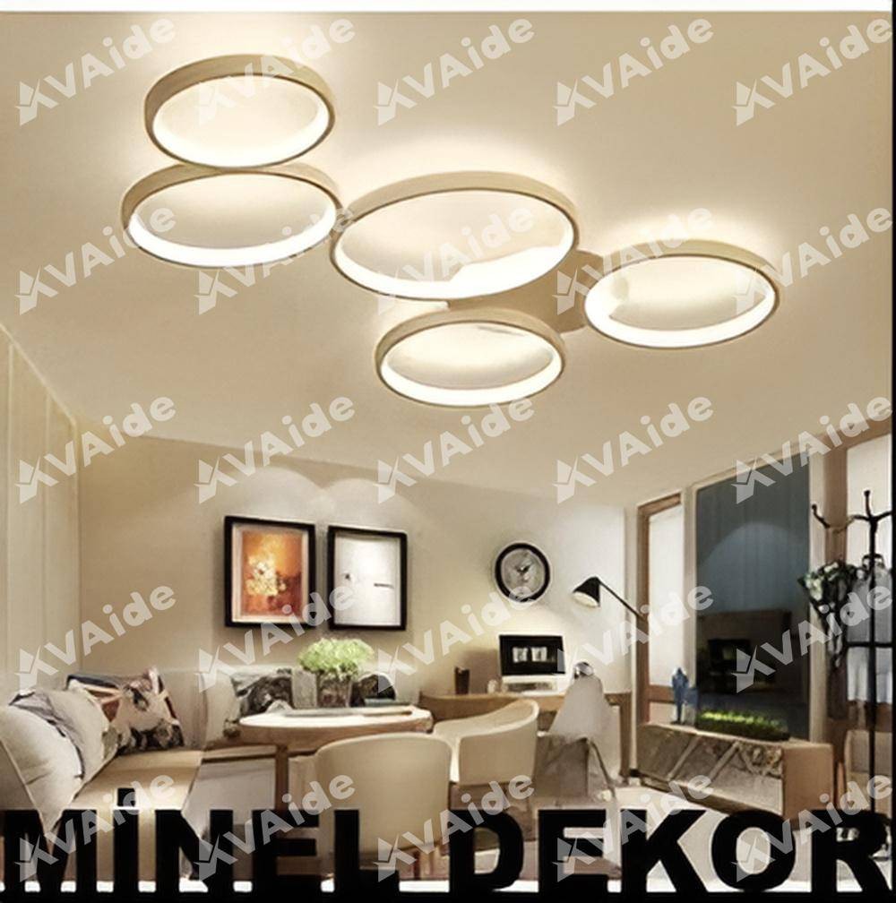 Minel Dekor Halka Model Plafonyer Led Avize MNL 1034