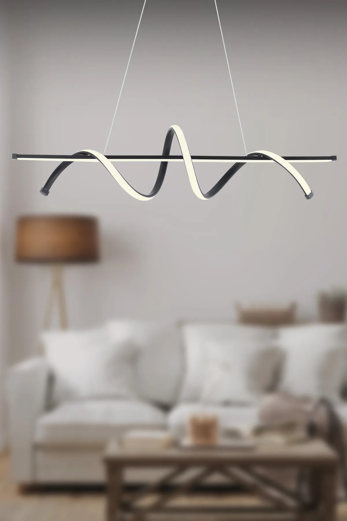 Minel Dekor Pane  Modern Led Avize Salon Mutfak Ledli Avize Yemek Masası Led Avize MNL 2058