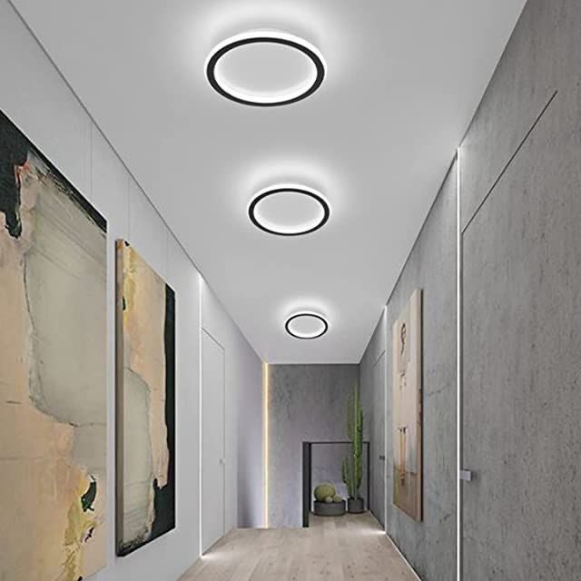 Minel Dekor Daire 20cm Plafonyer A++ Ledli Modern Avize Koridor Hol Aydınlatma Beyaz Işık