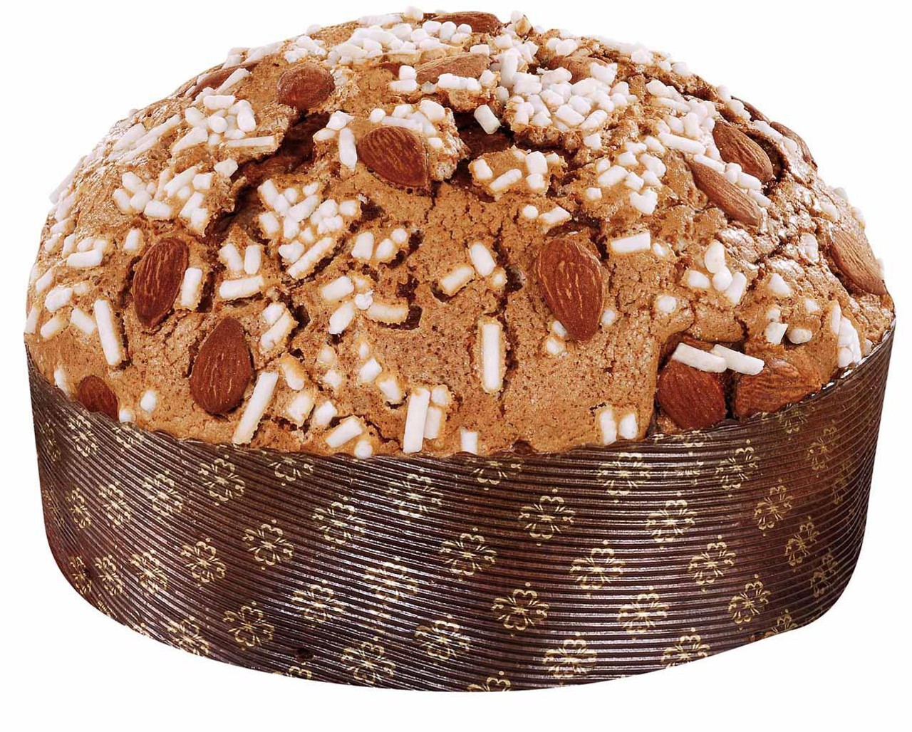 Fiasconaro Panettone alle mandorle di Sicilia (Sicilya bademleri ve kuru üzümleri) (1KG) Açık mavi Kutu D&G Hediye Çantalı