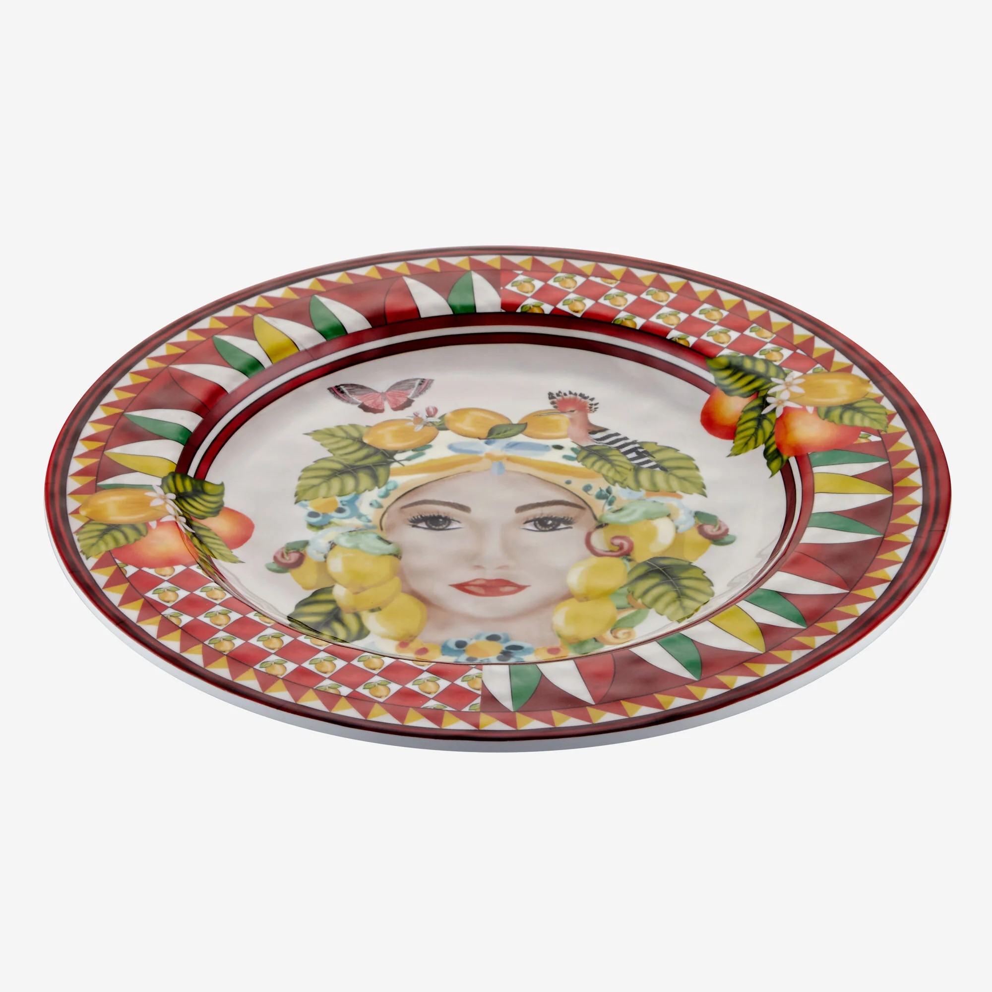 Kırmızı Melamin Yemek Tabağı 28 Cm Capri Collection by Chiara Alessi