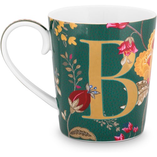 Harfli Mug B Harfi Yeşil Renk 350 ml