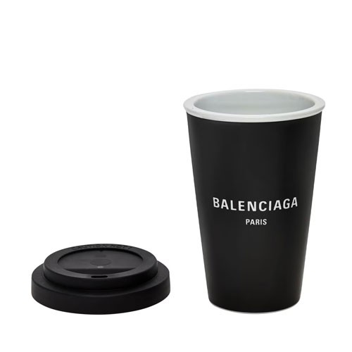 Balenciaga Porcelain Coffee Cup Cup Siyah Renk 300ml