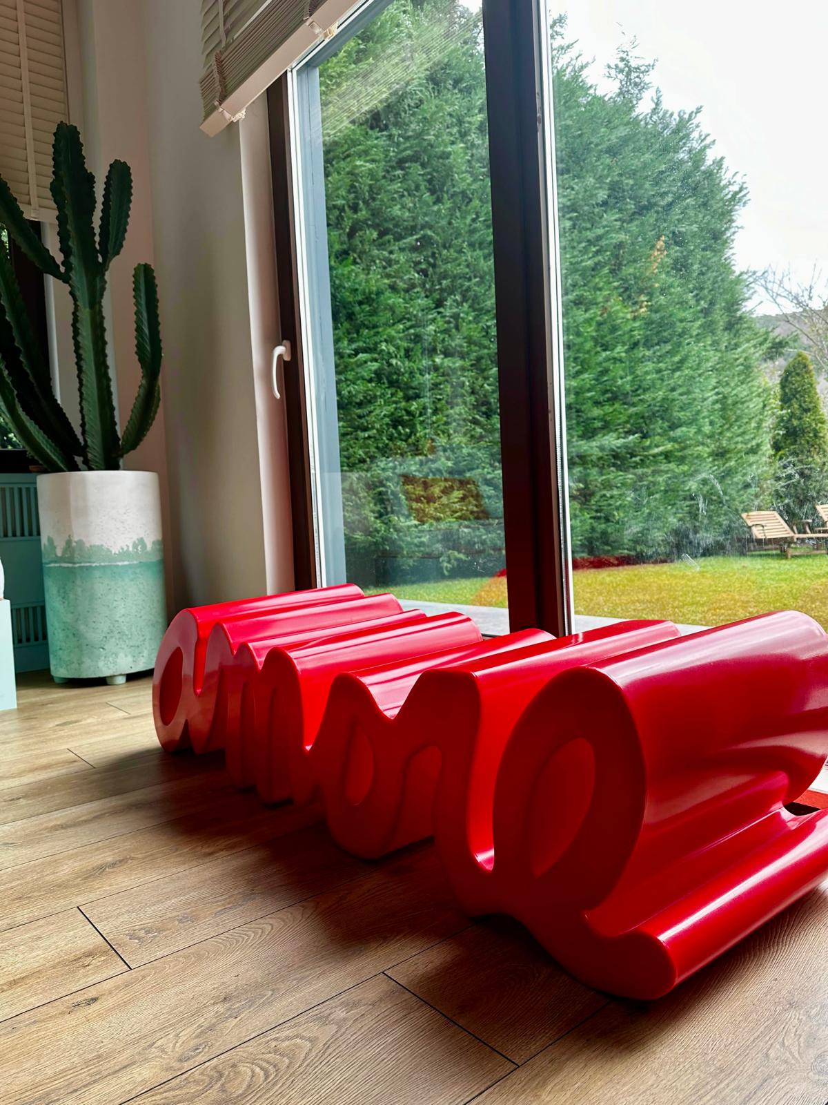 Amore Alev Kırmızı Bench