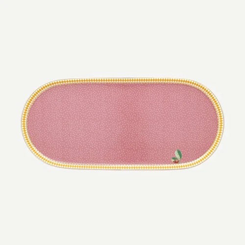 La Majorelle Oval Servis Tabağı Pembe Renk 25 cm