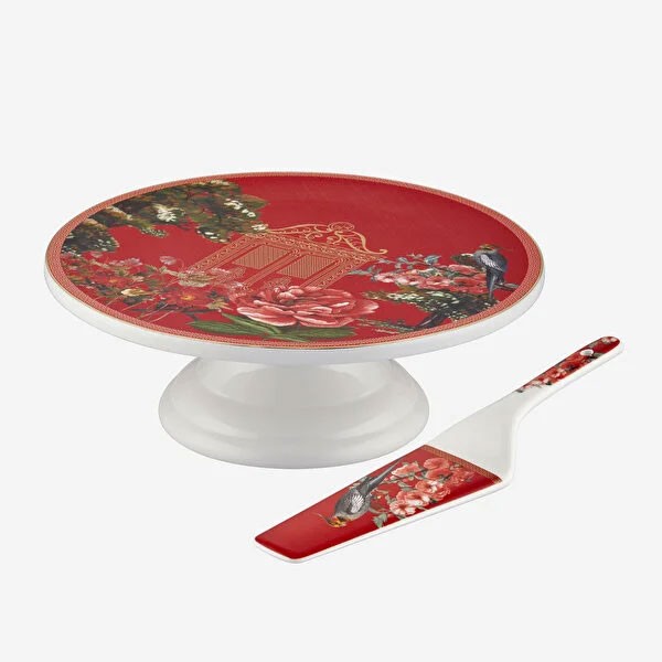 Magic Garden Porselen Spatula Kırmızı Renk 26 Cm