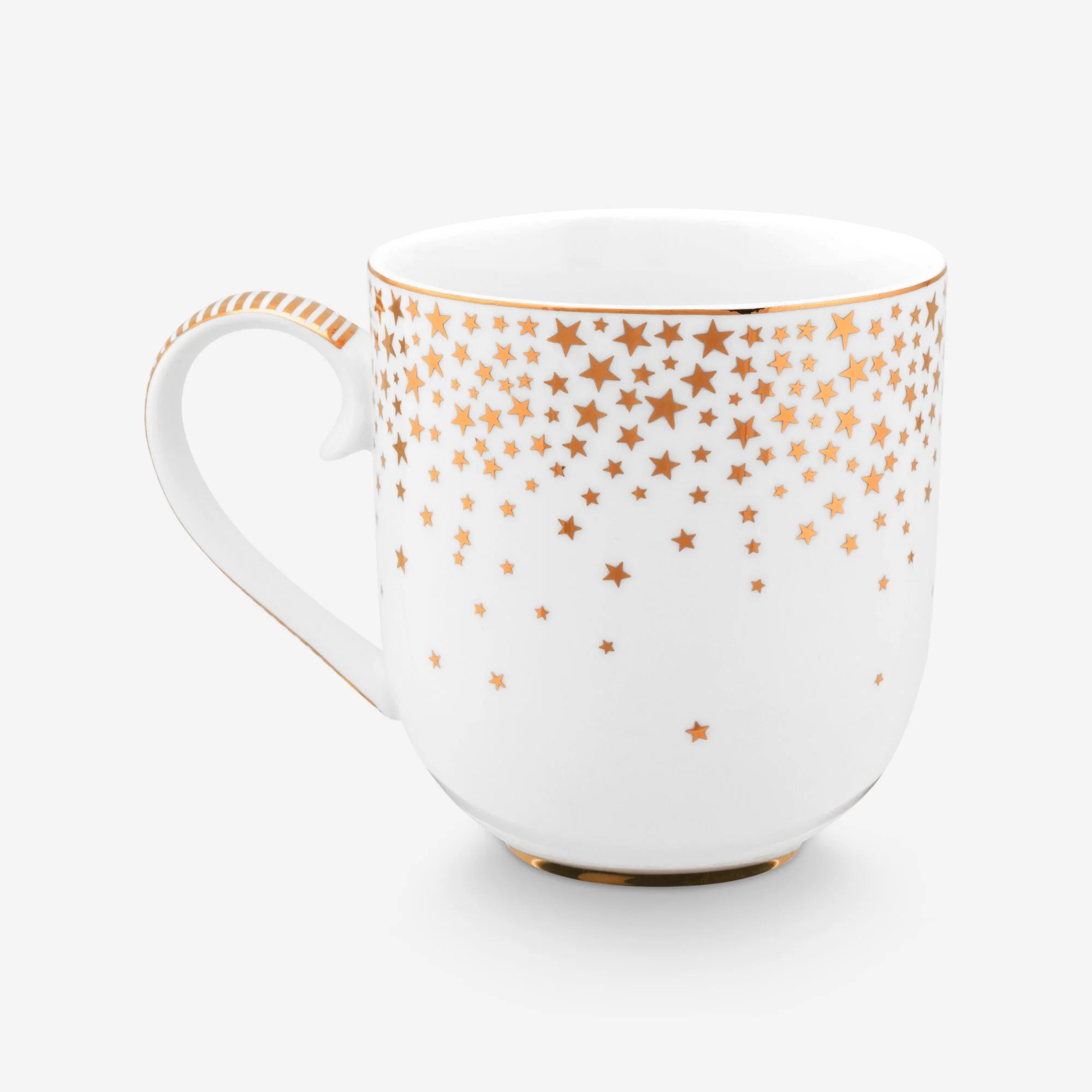 Beyaz Porselen Kupa 260 Ml Royal Gold White Collection by Pip Studio