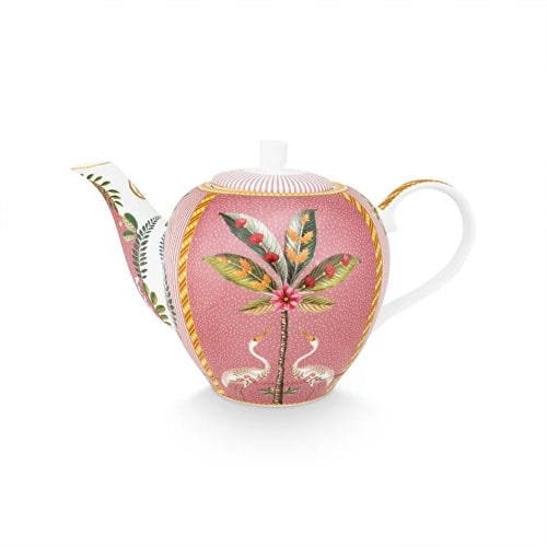 La Majorelle Porselen Demlik Pembe Renk 1600 ml