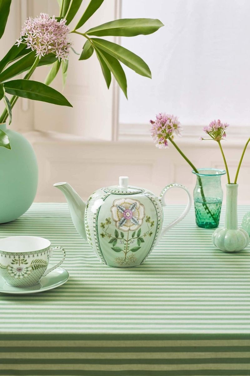 Lily & Lotus Porselen Demlik Yeşil Renk 1600 ml