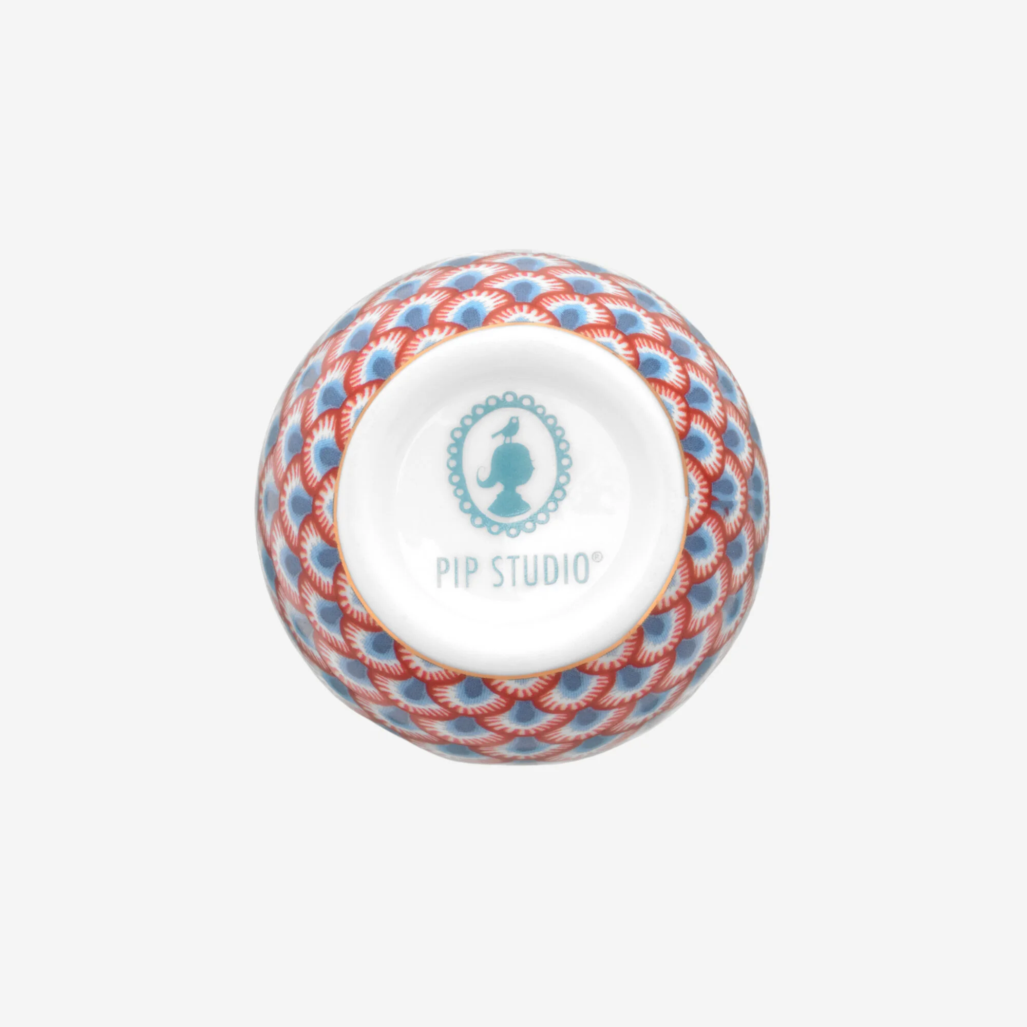 Flower Festival Porselen Yumurtalık Mavi Renk 5 cm