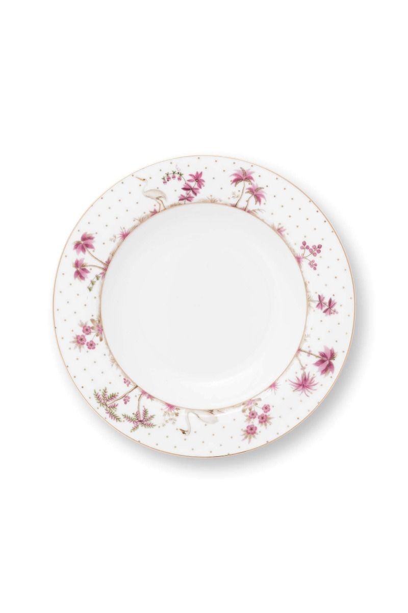Jolie Porselen Çorba Tabağı Pembe Renk 21,5 cm