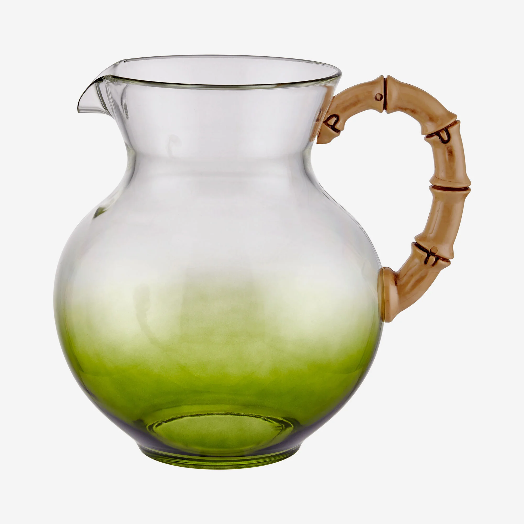 Bambu Akrilik Sürahi 900 ml Yeşil Renk