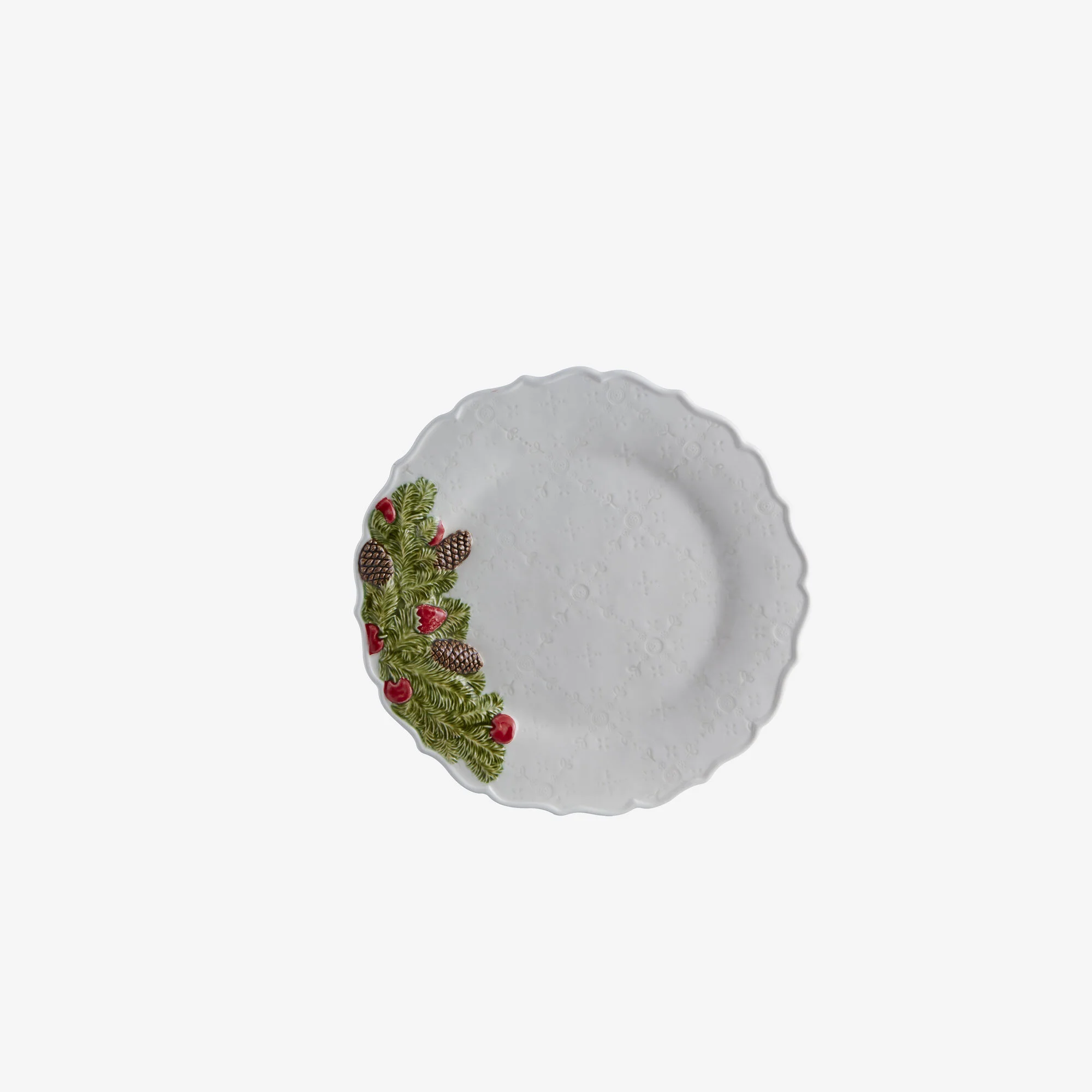 Bordallo Pinheiro Seramik Yemek Tabağı 29,5 Cm Beyaz Renk