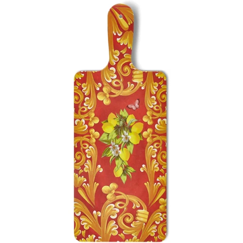 Capri Peynir & Şarküteri Sunum Tahtası Kırmızı Renk 17.5x32.5 cm