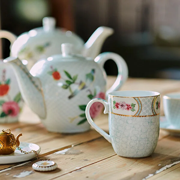 Blushing Birds İkili Beyaz Küçük Mug Seti 145 ml.