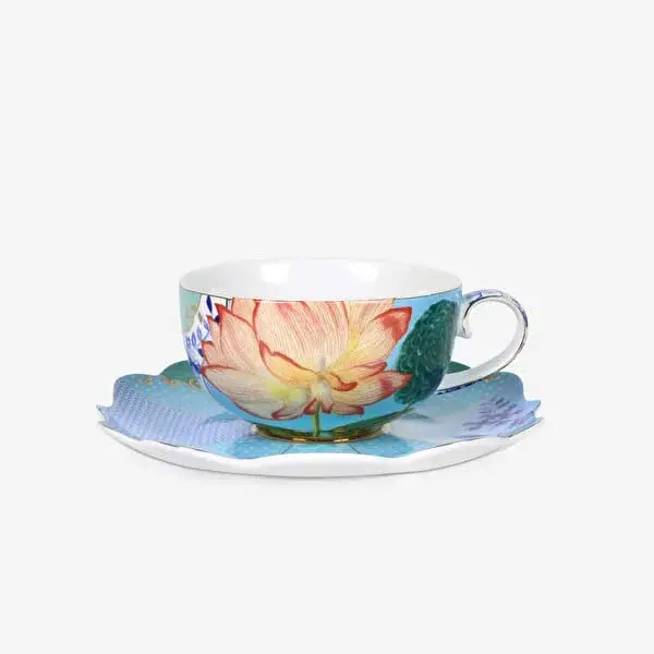 Pip Studio Royal Porselen Çay Fincanı Mavi Renk 225 ml | Yoi