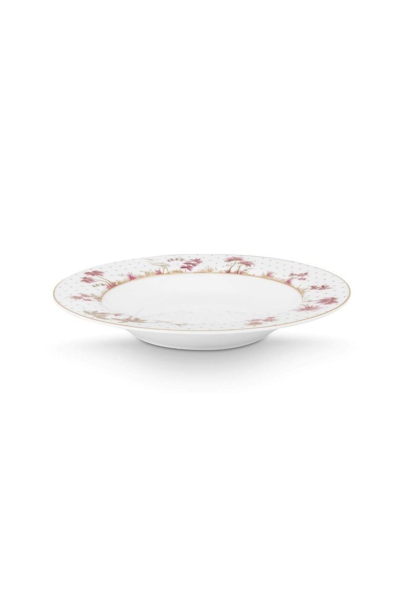 Jolie Porselen Çorba Tabağı Pembe Renk 21,5 cm