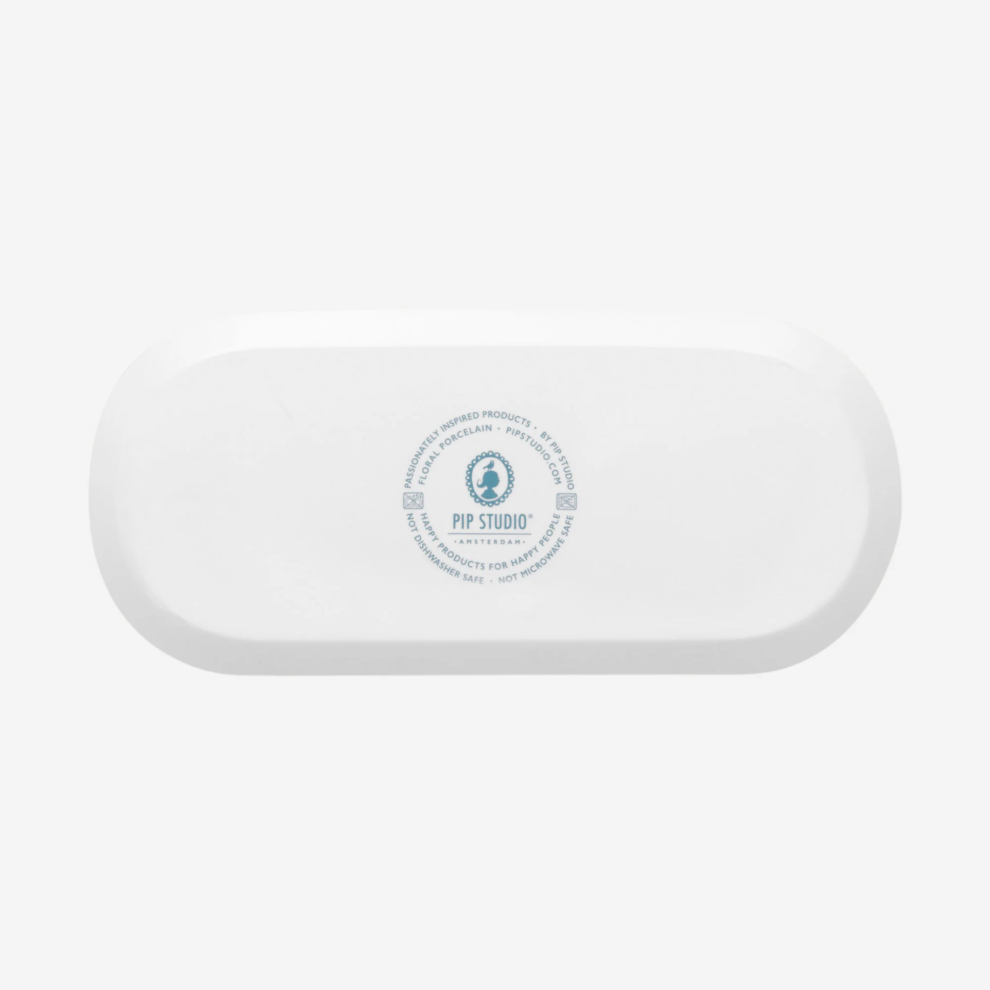 Flower Festival Porselen Servis Tabağı Mavi Renk 33 cm