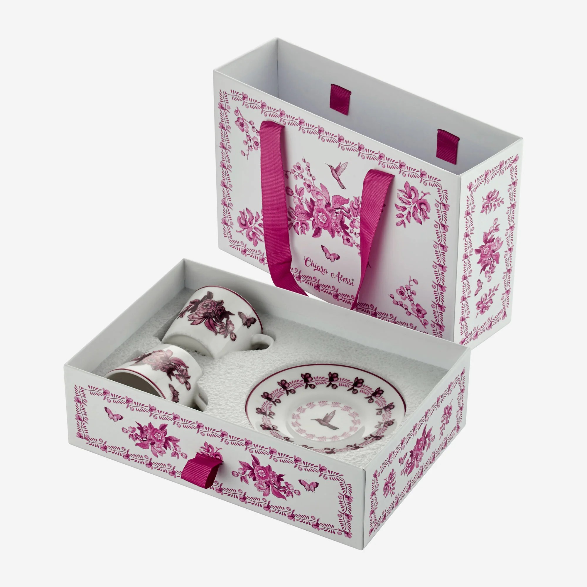 Allure Porselen Kahve Fincan Seti Pembe Renk 120 ml