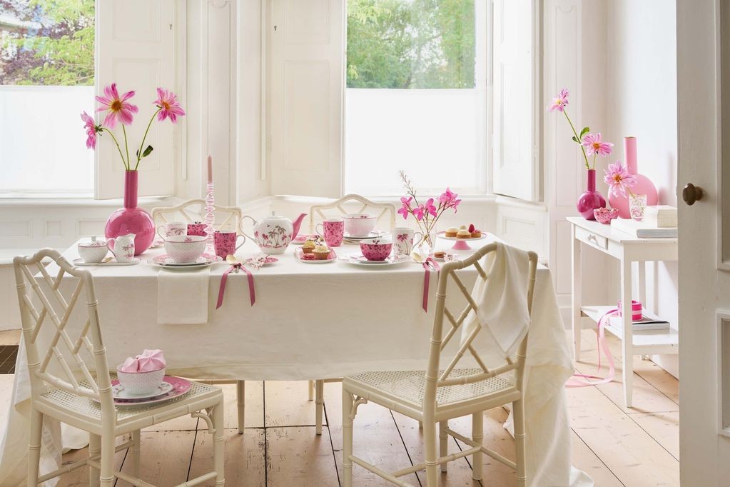 Jolie Porselen Petit Four Tabağı Pembe Renk 12 cm