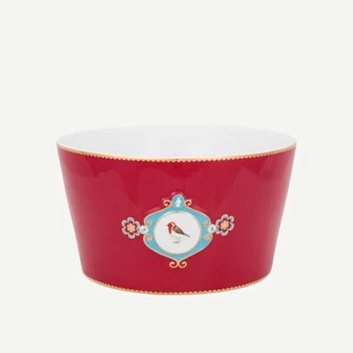 Love Birds Porselen Kase Kırmızı Renk 20 cm
