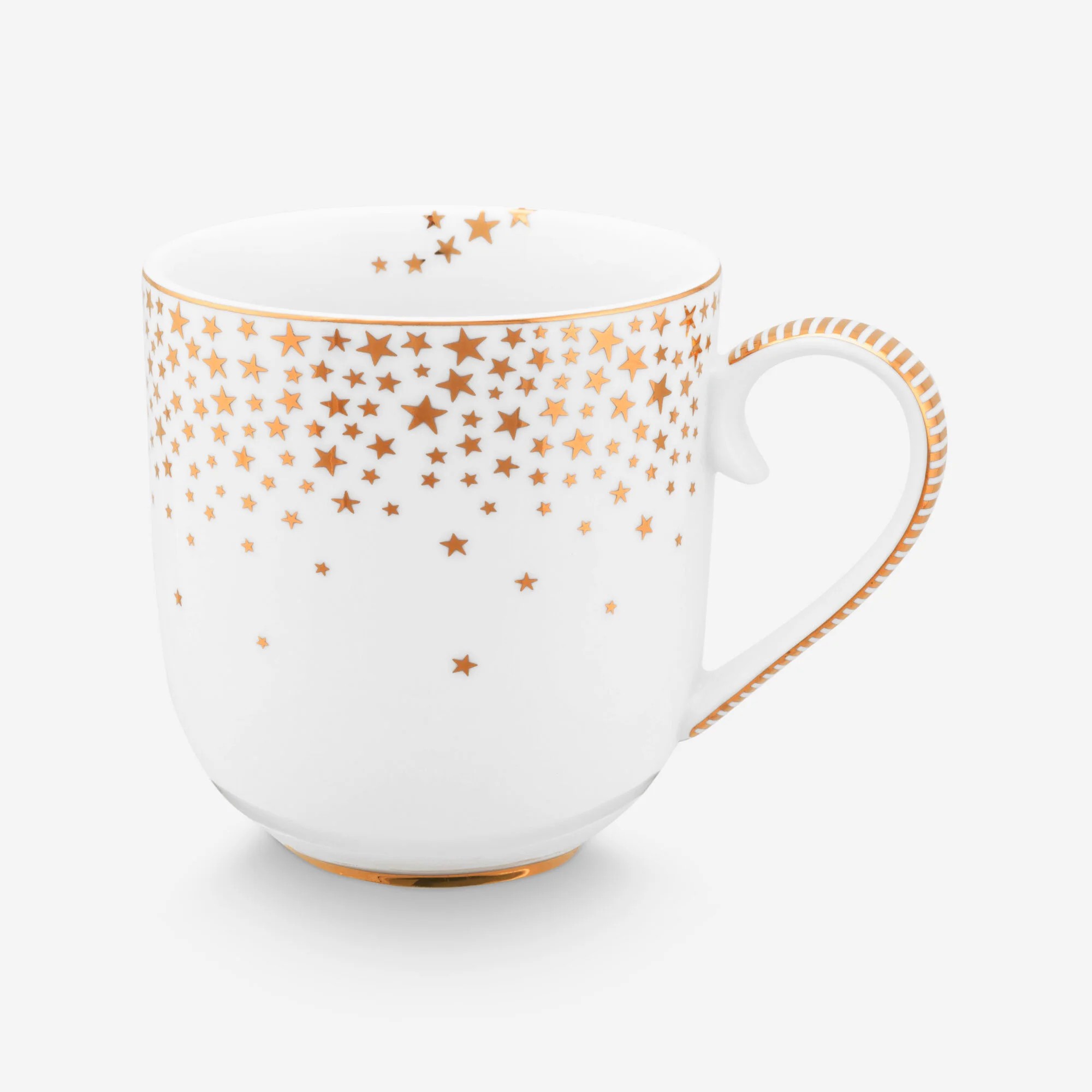 Beyaz Porselen Kupa 260 Ml Royal Gold White Collection by Pip Studio