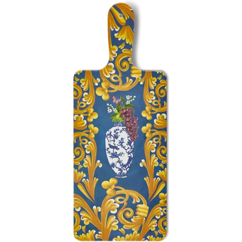 Capri Peynir & Şarküteri Sunum Tahtası Mavi Renk 17.5x32.5 cm