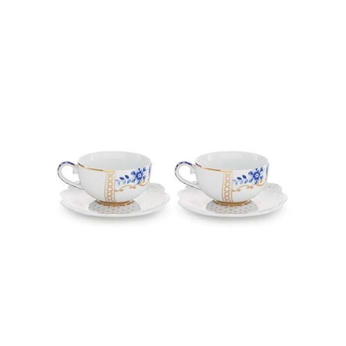 Royal White 2'li Türk Kahvesi & Espresso Fincanı