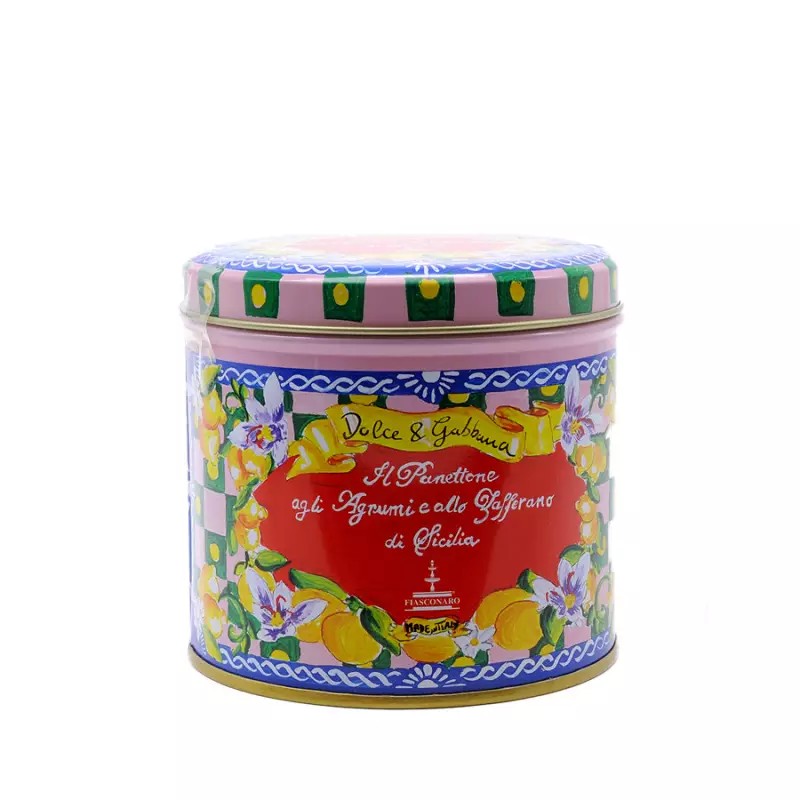 Dolce & Gabbana Panettone Fiasconaro Kek Kutusu Pembe Renk 100 gr