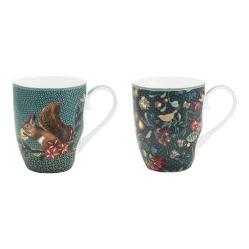 Winter Wonderland İkili Büyük Mug Seti Yeşil Renk 350 ml