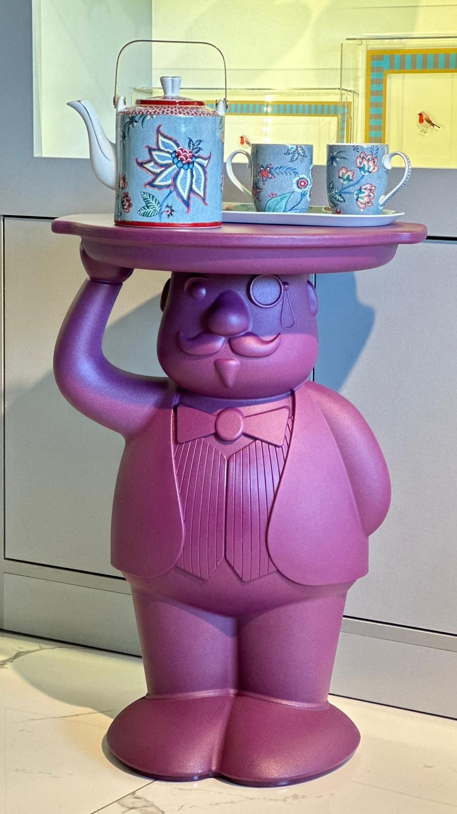 Ambrogio Alev Kırmızı Yan Sehpa