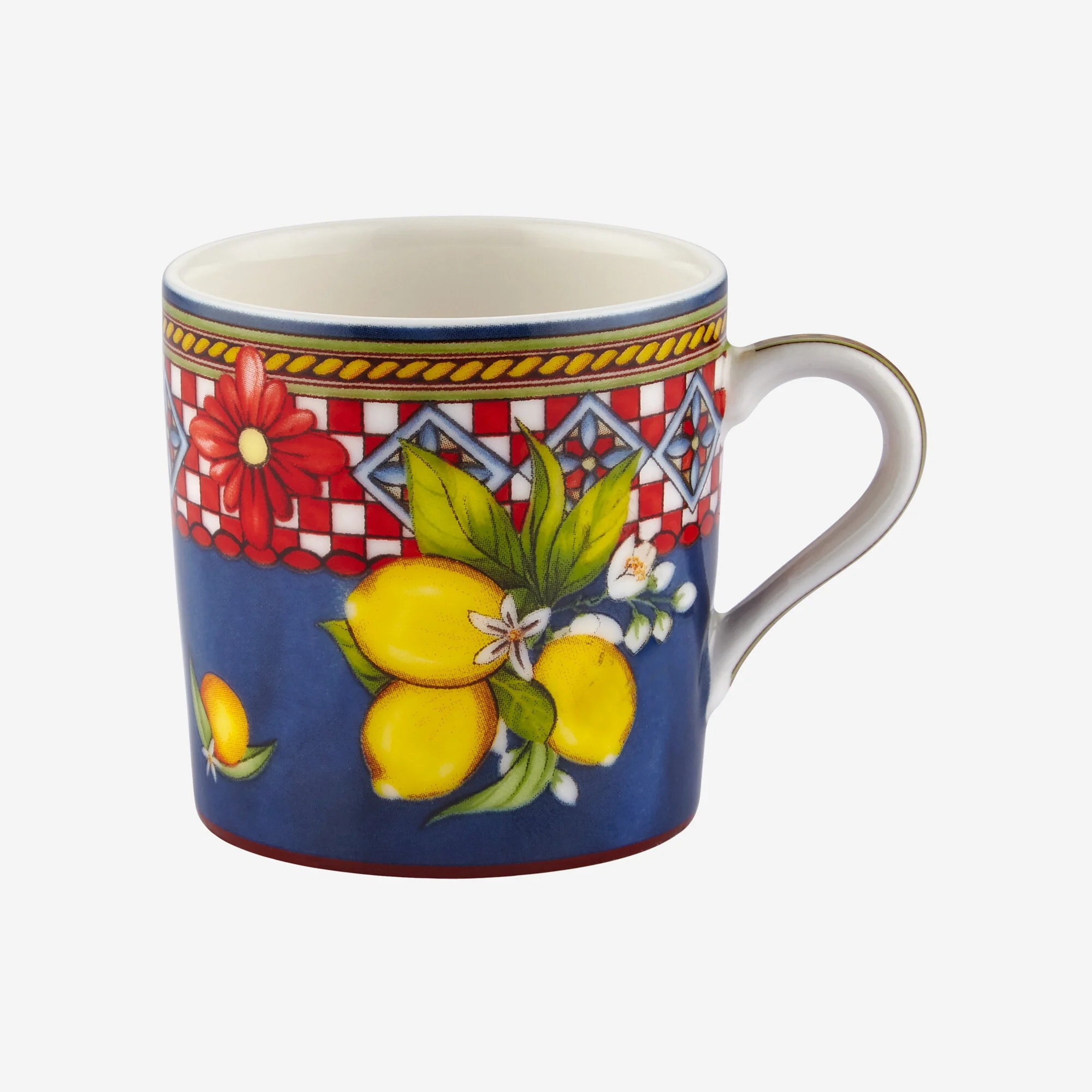 Capri Porselen Kahve Fincan Seti Mavi Renk 120 ml