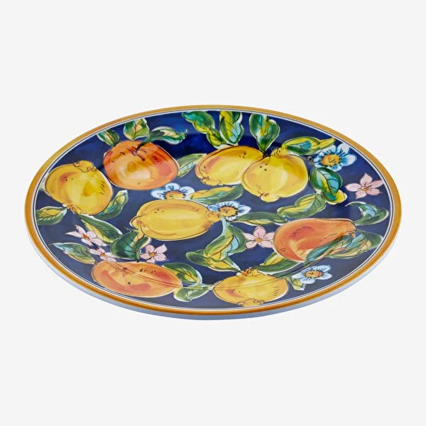 Mavi Melamin Yemek Tabağı 28 Cm Capri Collection by Chiara Alessi