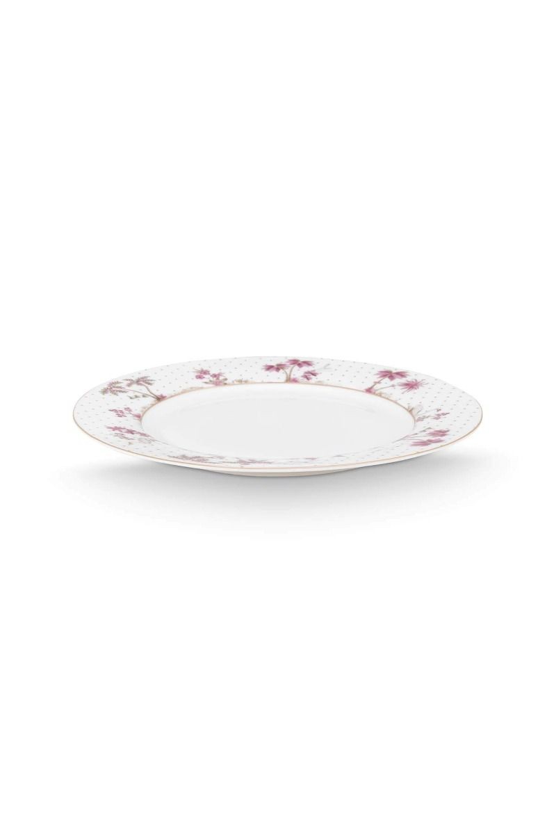 Jolie Porselen Yemek Tabağı Pembe Renk 26,5 cm