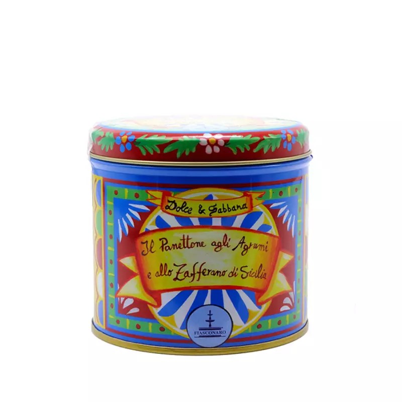 Dolce & Gabbana Panettone Fiasconaro Kek Kutusu Mavi Renk 100 gr