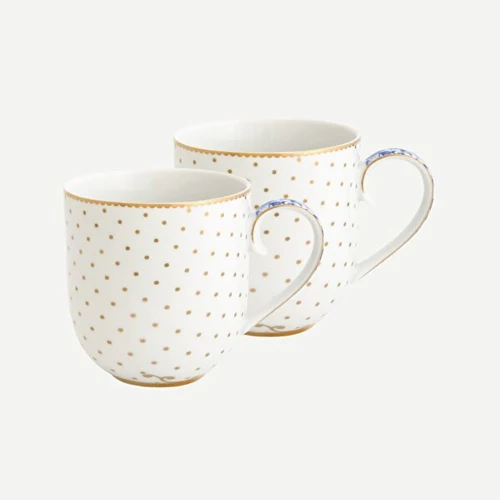 Royal White 2li Porselen Kupa Seti Beyaz Renk 260 ml