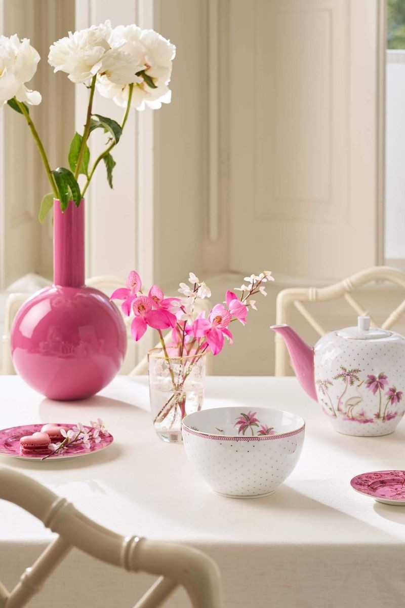 Jolie Porselen Kase Pembe Renk 15 cm