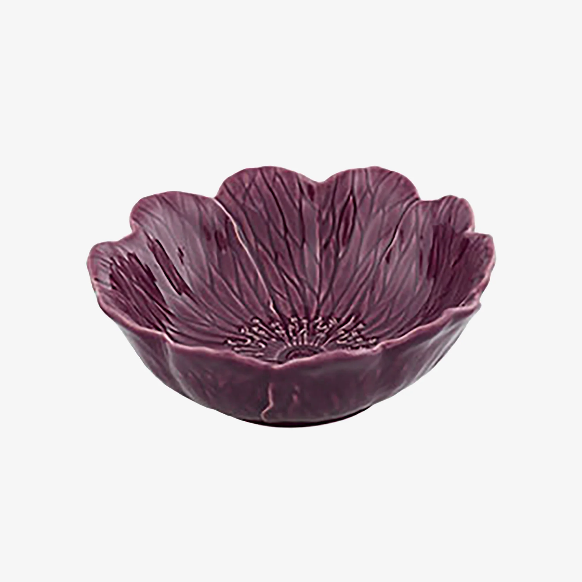 Bordallo Pinheiro Seramik Servis Kasesi 17 Cm Mor Renk