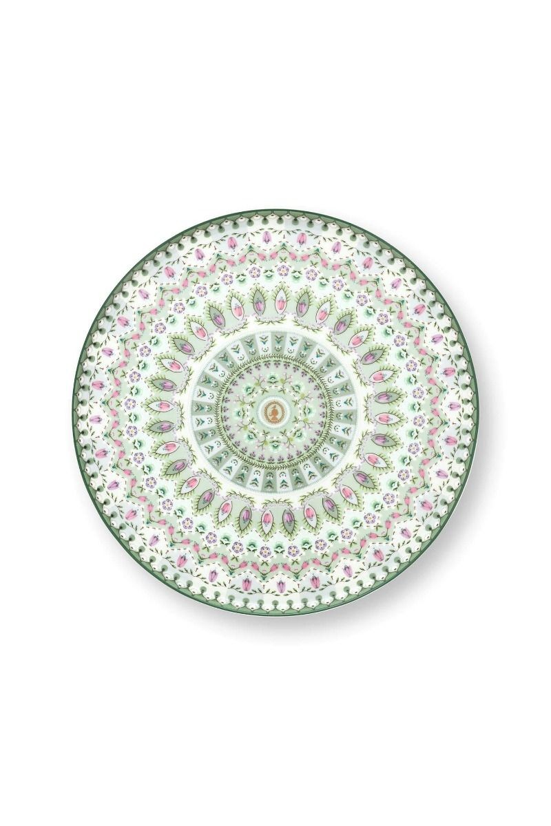 Lily & Lotus Porselen Mini Kek Standı Yeşil Renk 21 cm