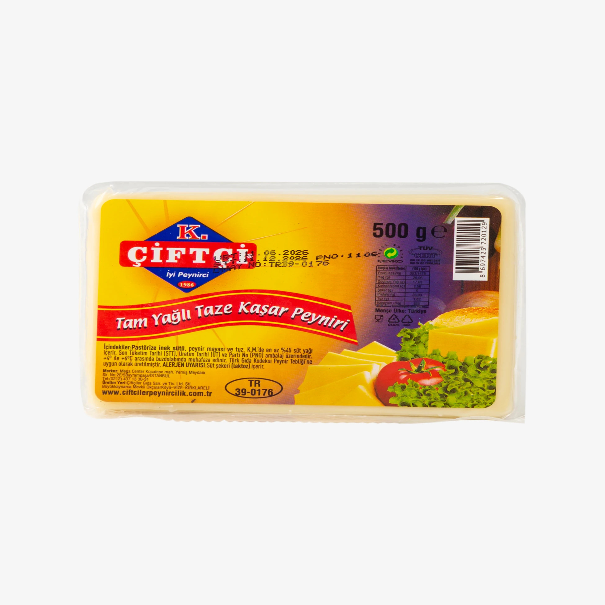 Çiftçi Taze Kaşar