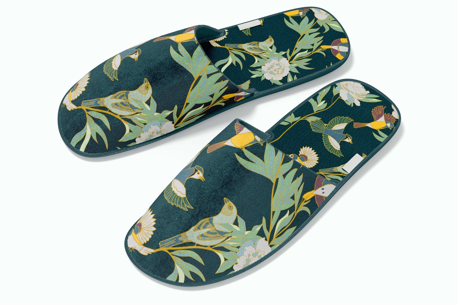 Bird Pattern Printed House Slippers