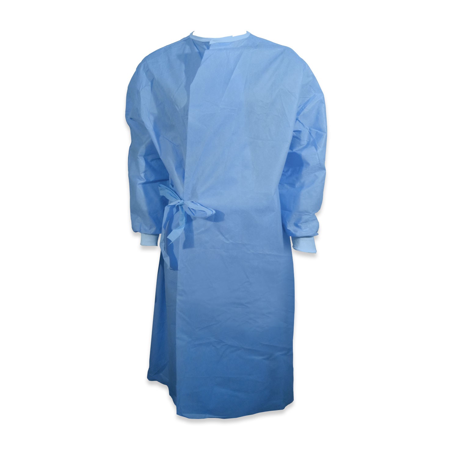 Surgeon Gown Reinforced Long Sleeve Cuff SMS Blue