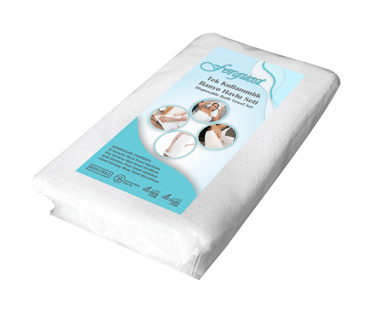 Tek Kullanımlık Banyo Havlu Seti (12 Paket)