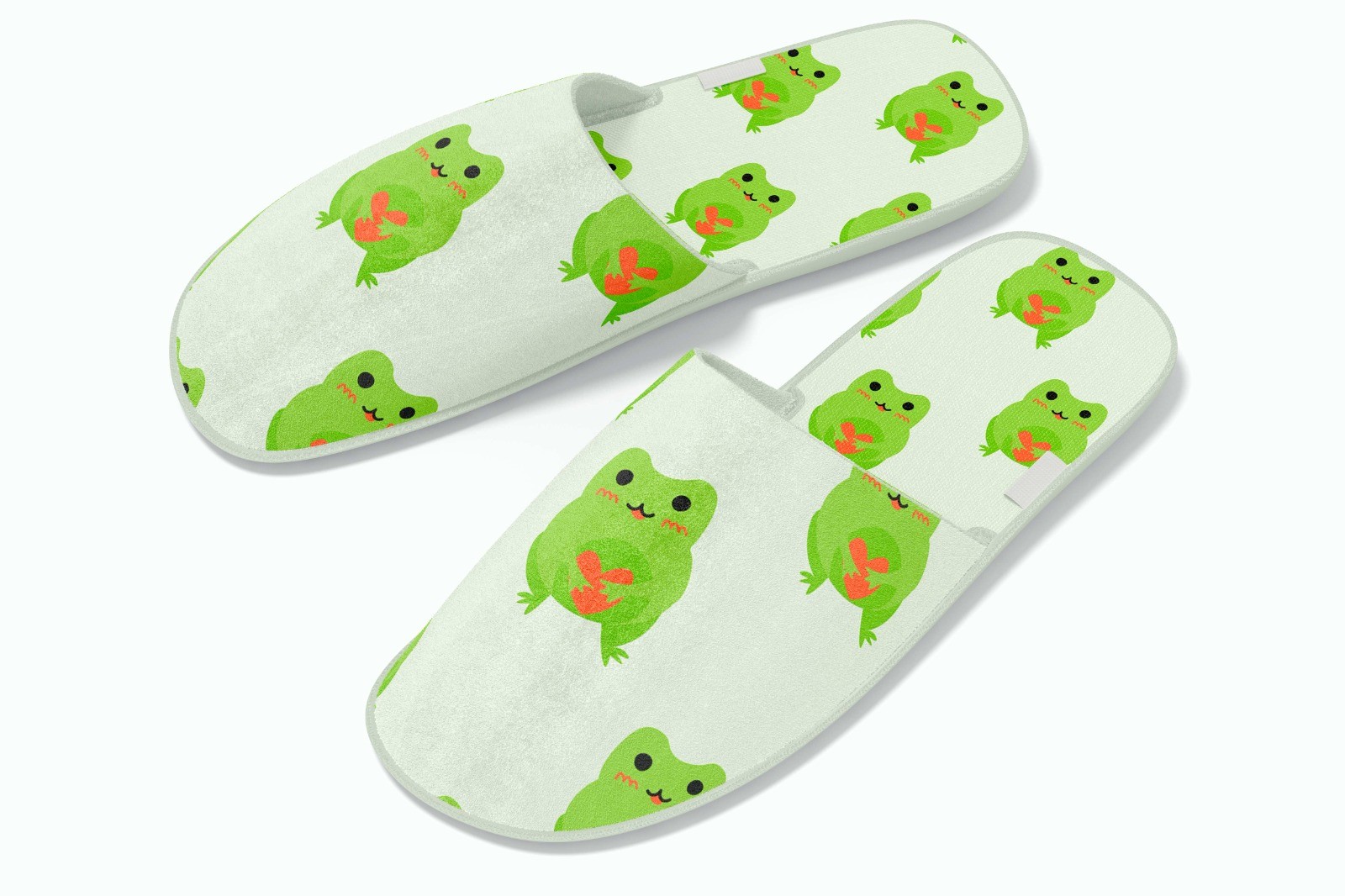 Frog Pattern Printed House Slippers