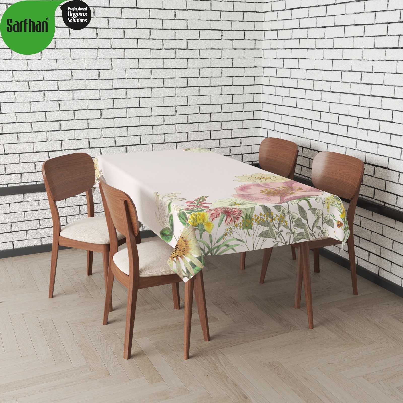 Spring Flowers Pattern Table Cloth