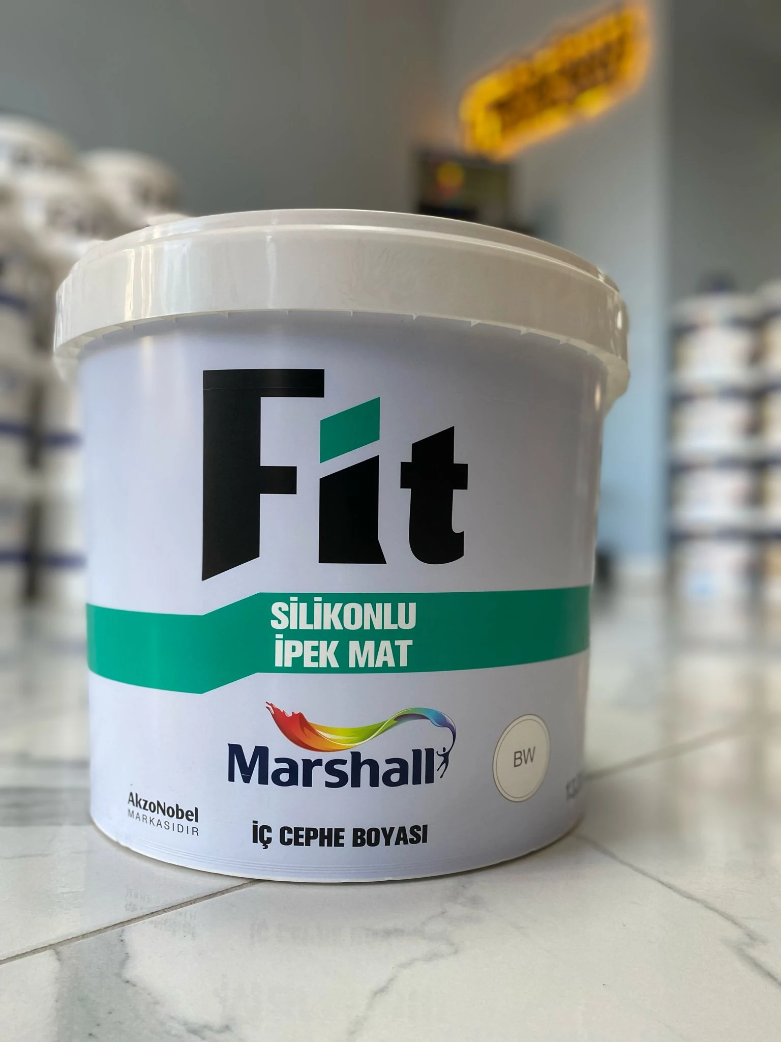 Marshall Fit Silikonlu İpek Mat Boya (SİLİNEBİLİR)