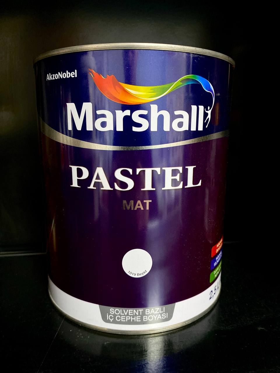 PASTEL MAT SENTETİK YAĞLI BOYA BEYAZ