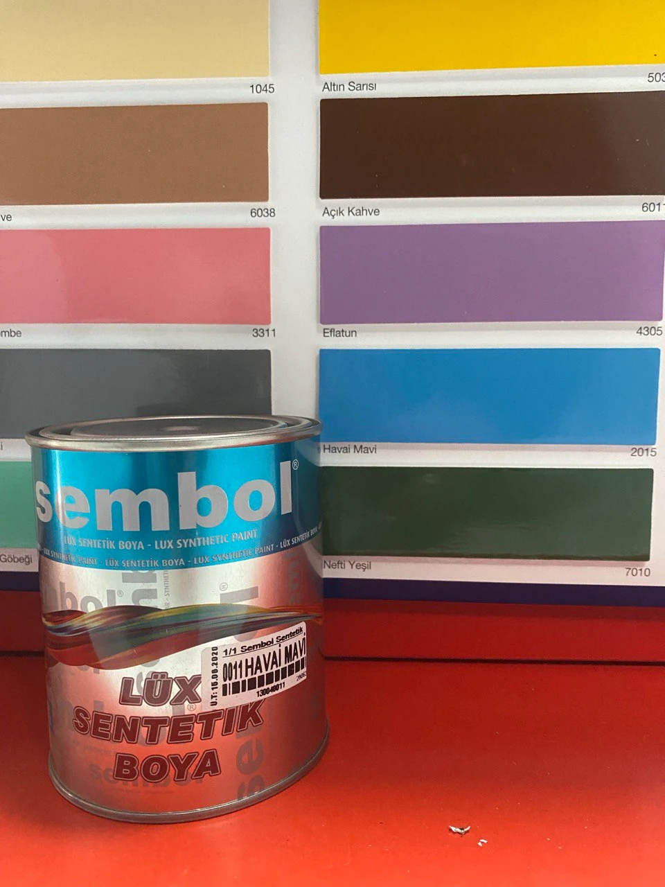 Sembol Boya Sentetik yağlı boya 1 kg Hawai Mavi