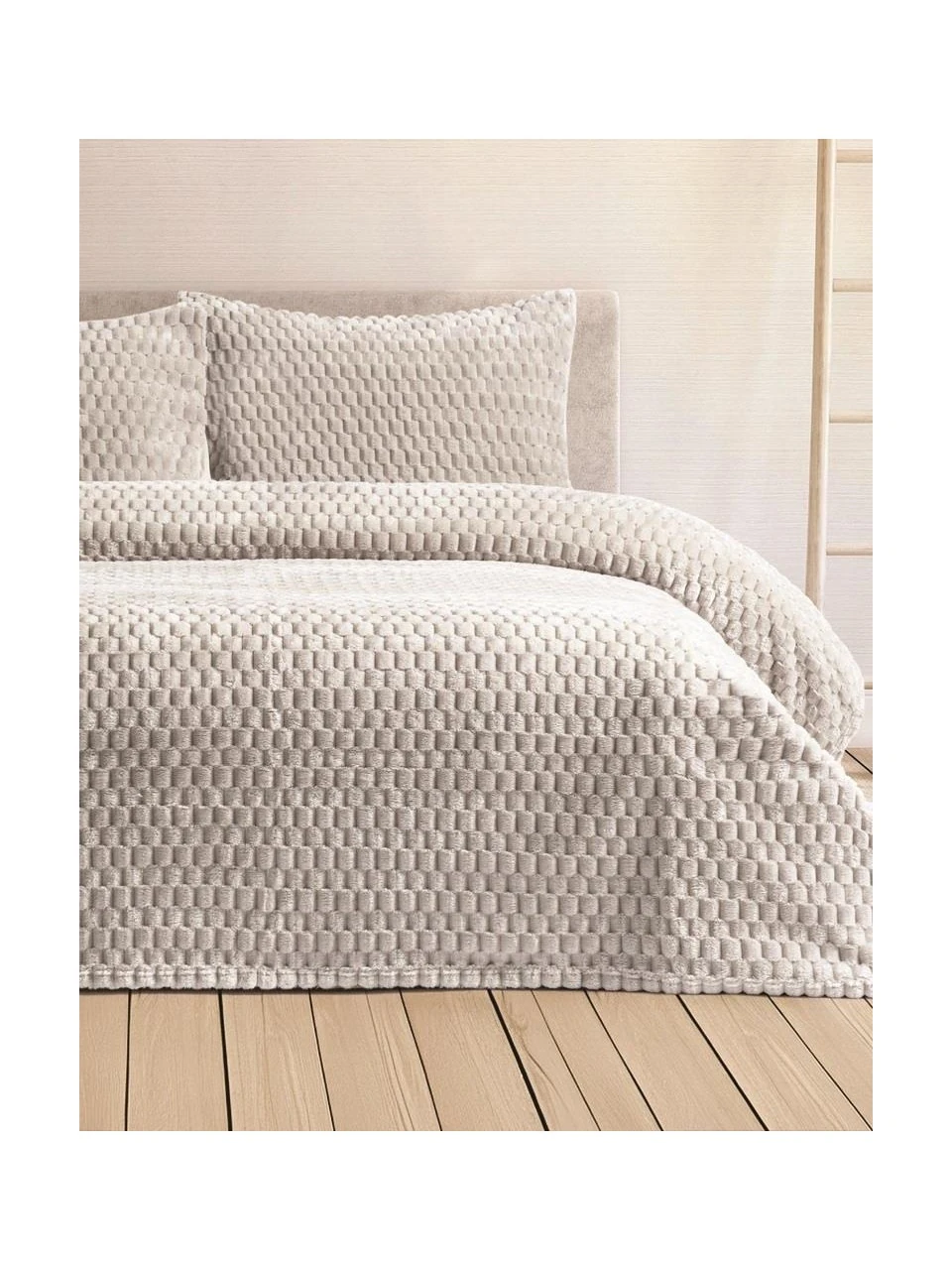 Merinos Sign Collection 3 Parça Battaniye Seti Krem