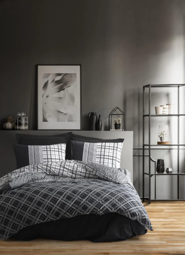 Masculine Çift Kişilik Nevresim Takımı Carlos Siyah